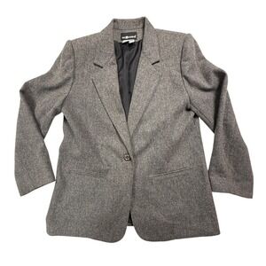 Vintage lined 100% wool Sag Harbor gray blazer size‎ 14